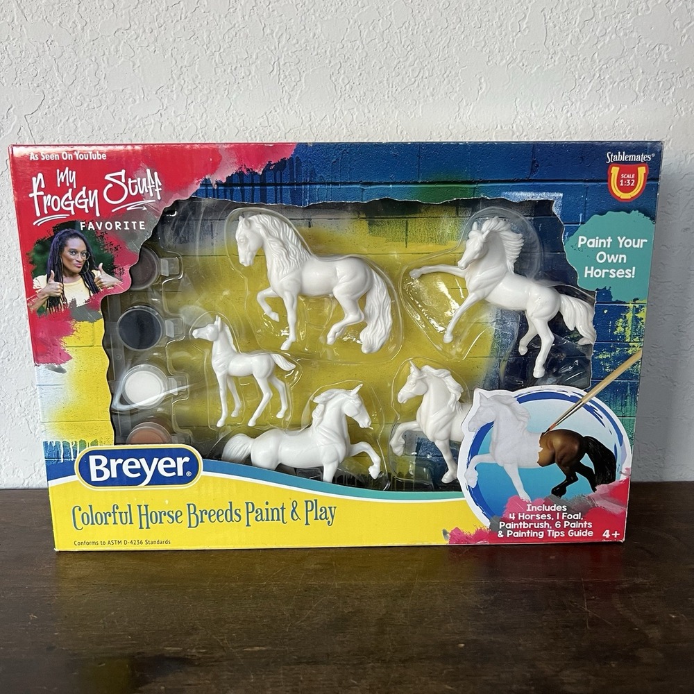 Breyer Horses Stablemates Horse Crazy Colorful‎ Breed Paint Set | 5 Piece Set